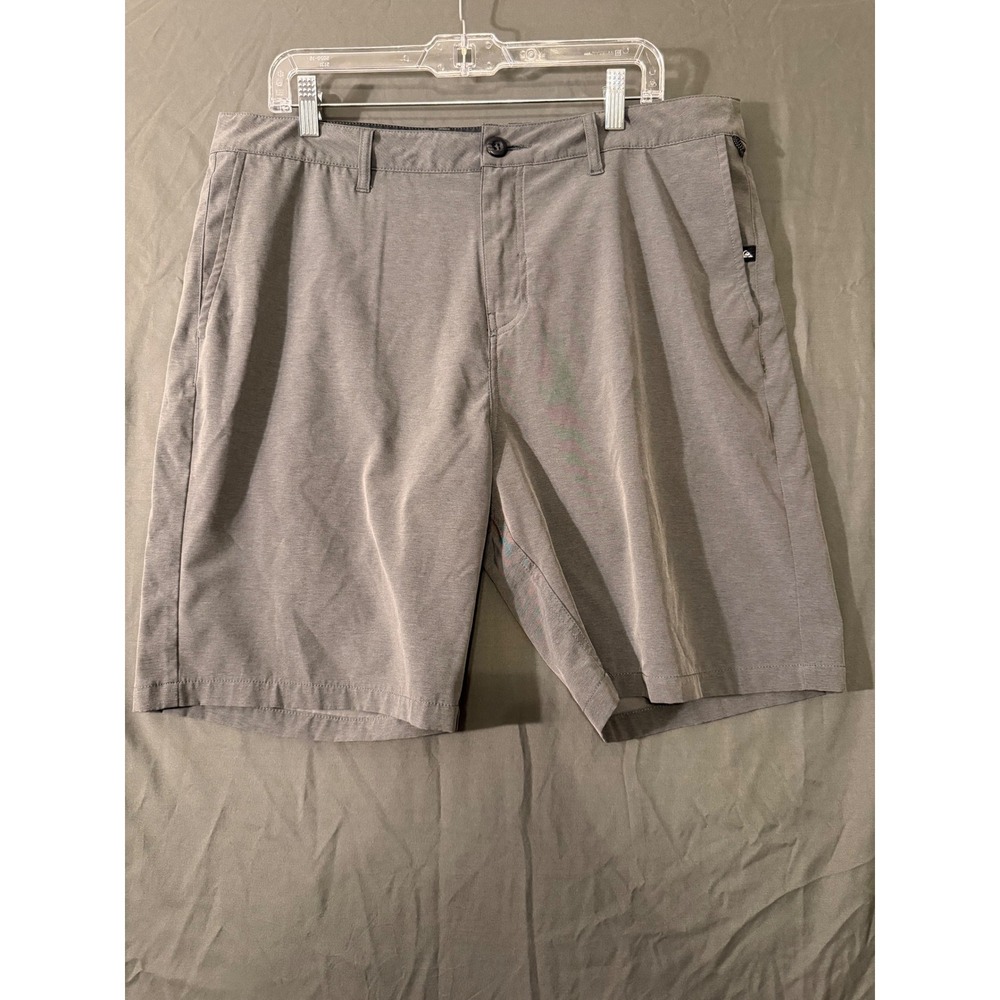 Quiksilver Amphibian Shorts Mens 36 Gray DryFlight Hybrid Boardshorts Walkshorts